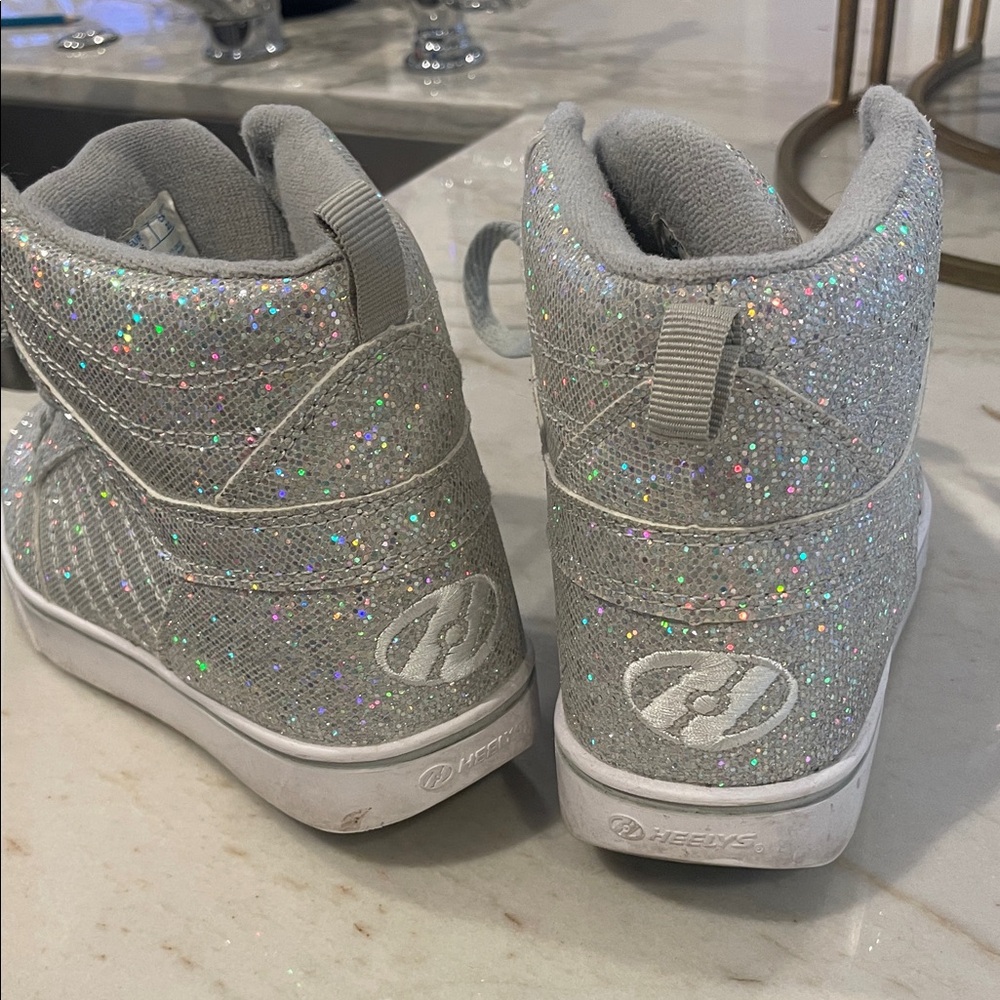 Heelys Silver Glitter High-Tops
